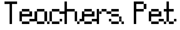 Teachers Pet font