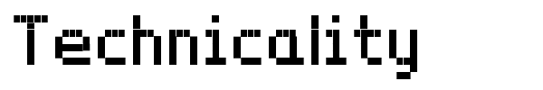 Technicality font