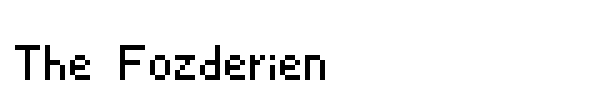 The Fozderien font preview