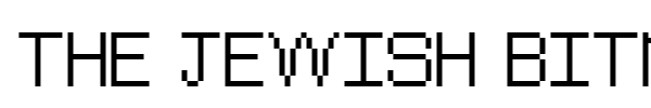 The Jewish Bitmap font