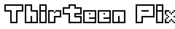 Thirteen Pixel Fonts font