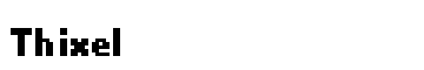 Thixel font