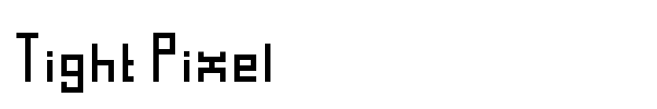 Tight Pixel font