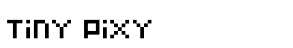 Tiny Pixy font
