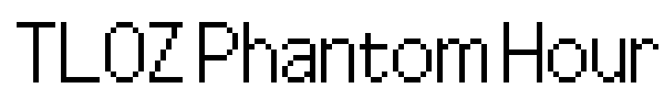TLOZ Phantom Hourglass font