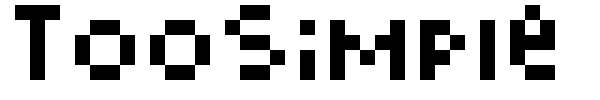 TooSimple font