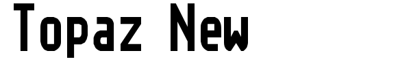 Topaz New font