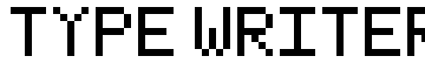 Type Writer font