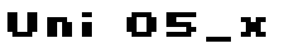 Uni 05_x font