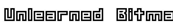 Unlearned Bitmap font