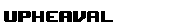 Upheaval font