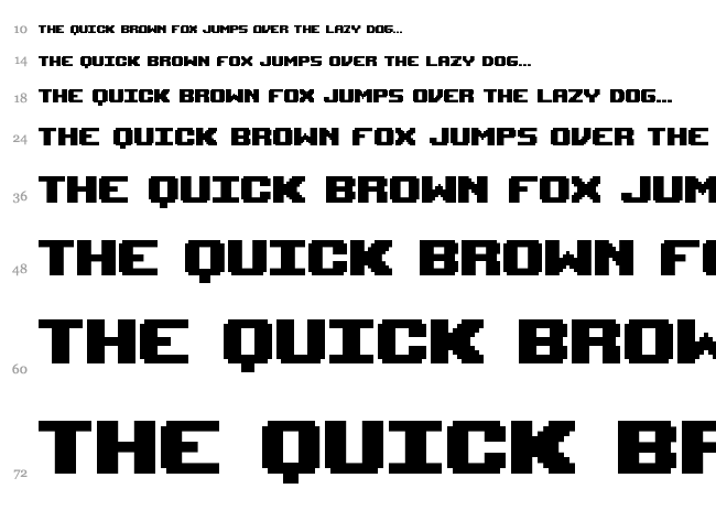 Upheaval font waterfall