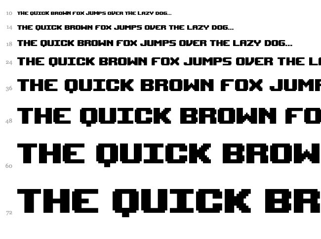 Upheaval Pro font waterfall