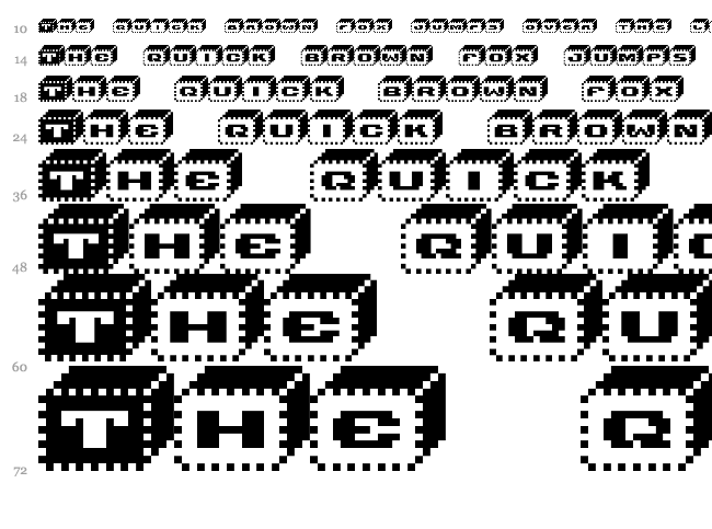 V5 Bloques font waterfall