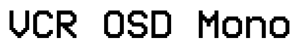 VCR OSD Mono font