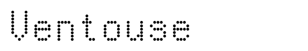 Ventouse font