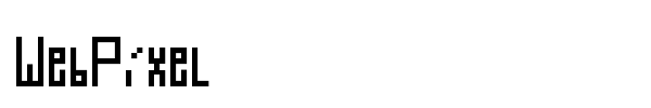 WebPixel font