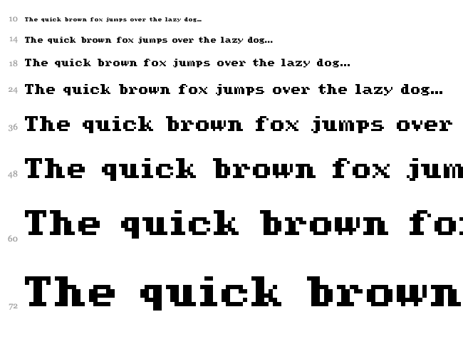 Werdnas Return font waterfall