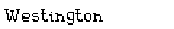 Westington font preview