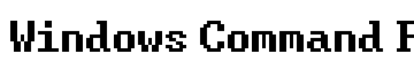 Windows Command Prompt font
