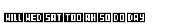 WordBits font