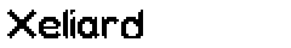 Xeliard font