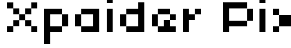 Xpaider Pixel Explosion 01 font
