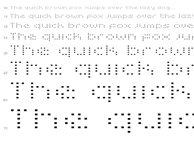 Zado font waterfall