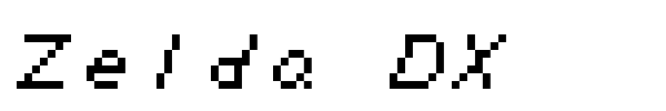 Zelda DX font