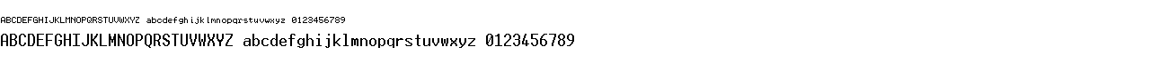 Zenon Fixed font preview