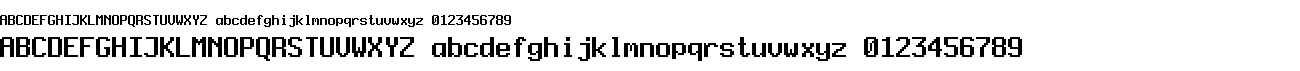 Zenon Fixed font preview