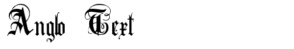 Anglo Text font