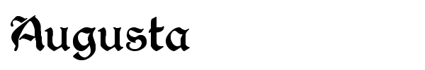 Augusta font