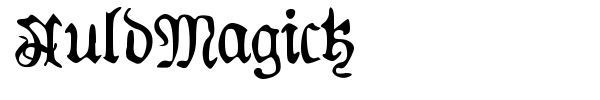 AuldMagick font