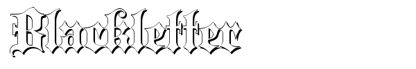 Blackletter font