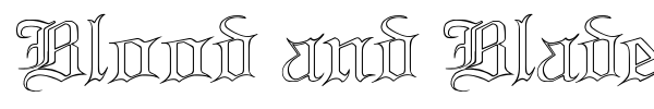 Blood and Blade font