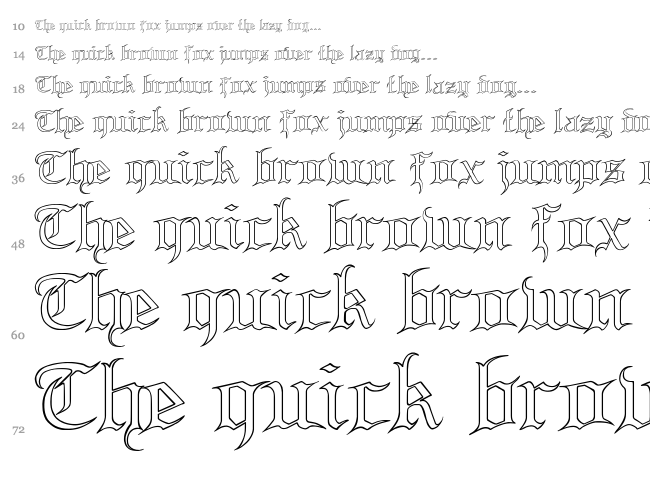 Blood and Blade font waterfall