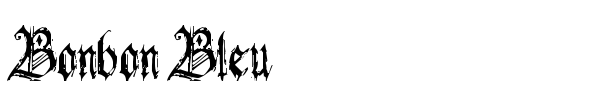 Bonbon Bleu font