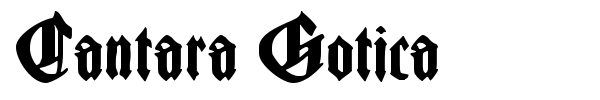 Cantara Gotica font