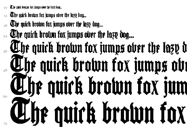 Cantebriggia font waterfall