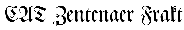CAT Zentenaer Fraktur UNZ1 font