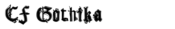 CF Gothika font