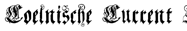 Coelnische Current Fraktur font