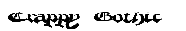 Crappy Gothic font