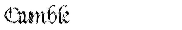 Crumble font