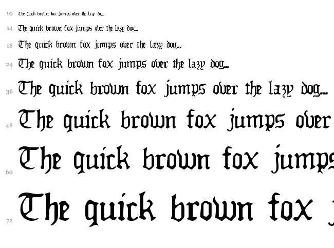 Deadly Breakfast font waterfall