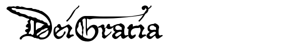 DeiGratia font