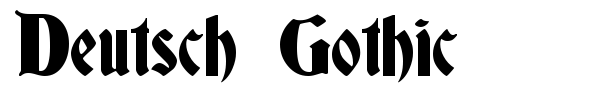 Deutsch Gothic font