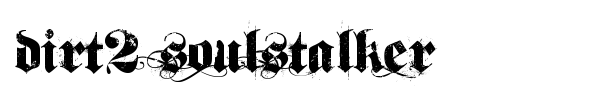 Dirt2 SoulStalker font
