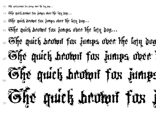 Dogma font waterfall